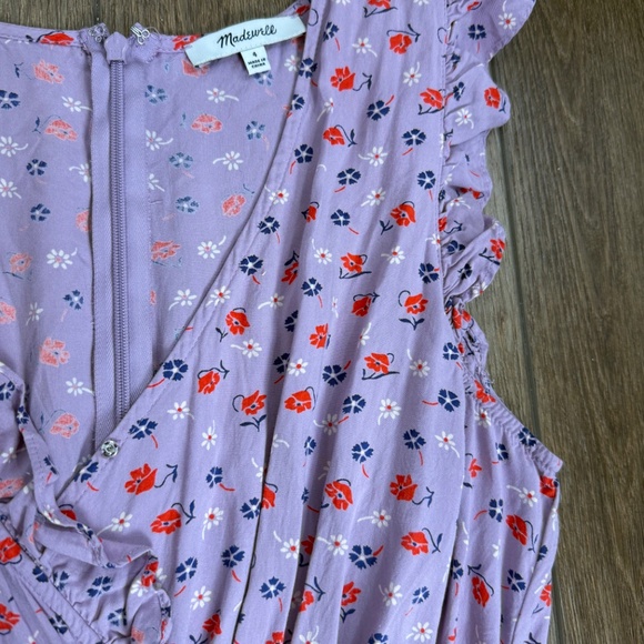 Madewell Ruffle-Edged Wrap Maxi Dress in Prairie Posies Size 4, Fall, Wedding - Picture 8 of 13